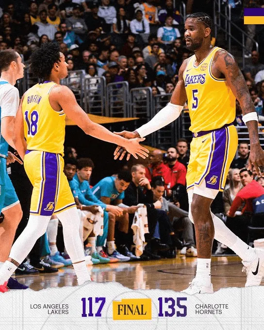 开云网页-湖人发布对阵黄蜂终场海报：主场告负，战绩降至24胜15负